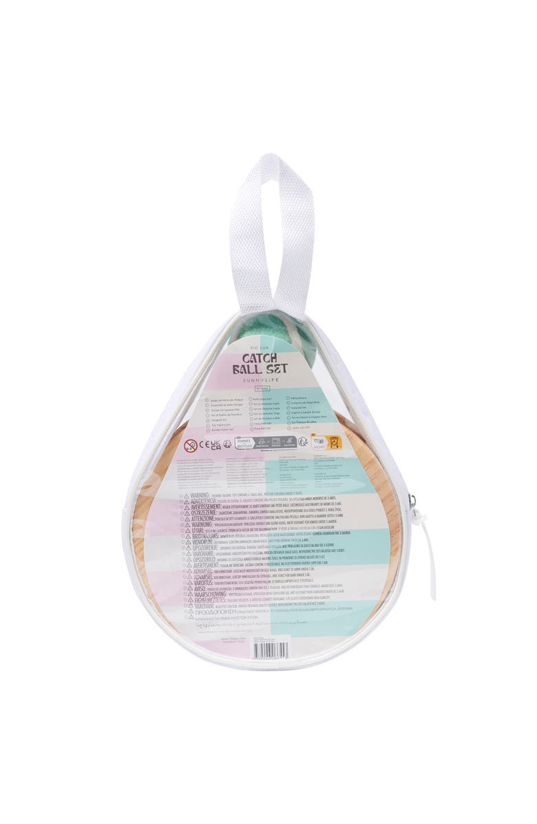 Sunnylife Catch Ball Set Rio Sun 2 Player Toss Game W/ 2 Pastel Boards & Ball, Alternate, color, 