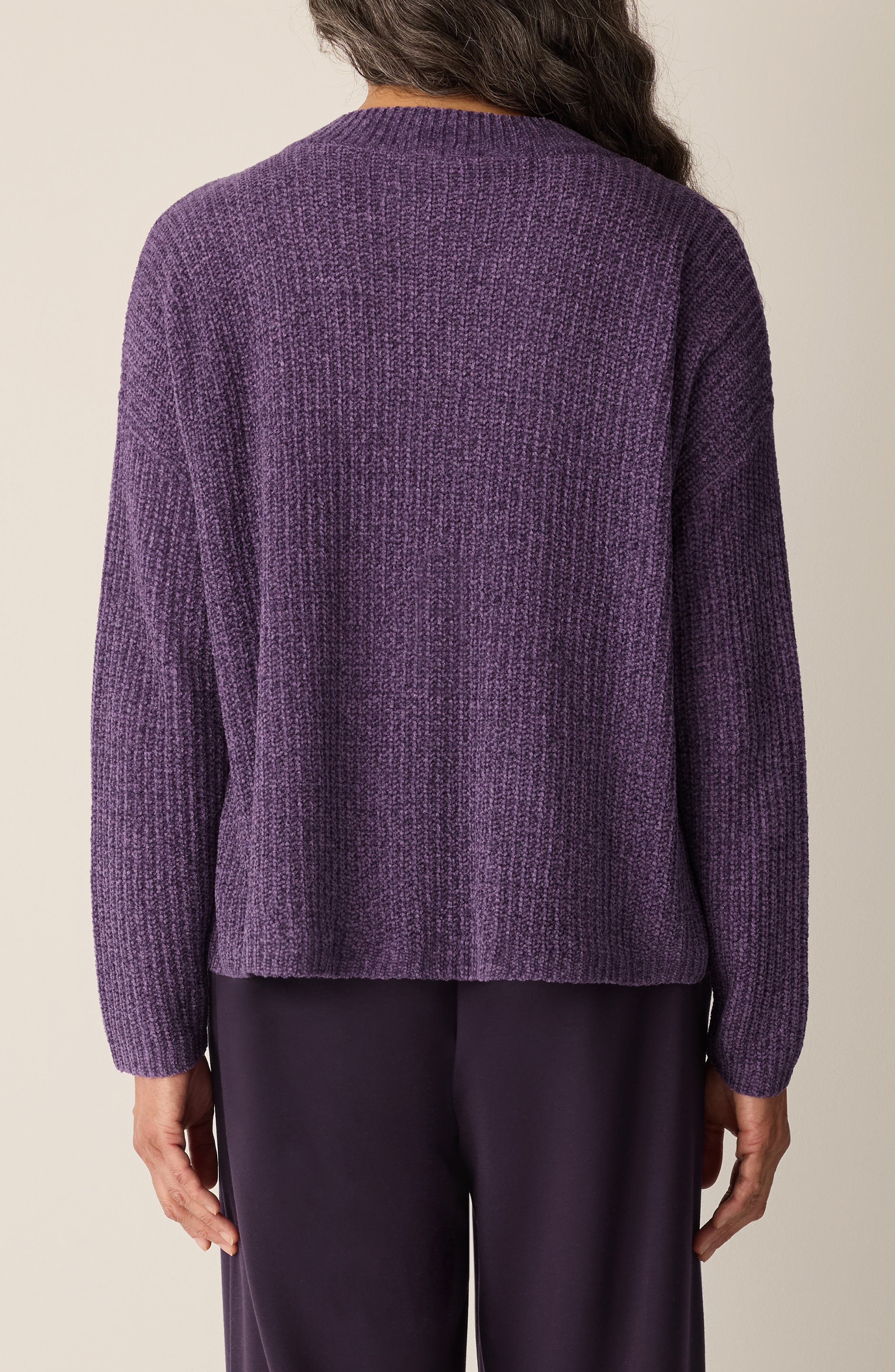 V-Neck Stretch Cotton Sweater - image 4