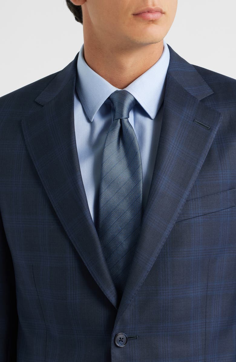 Peter Millar Hartford Classic Navy Glen Check Wool Suit, Alternate, color, Navy