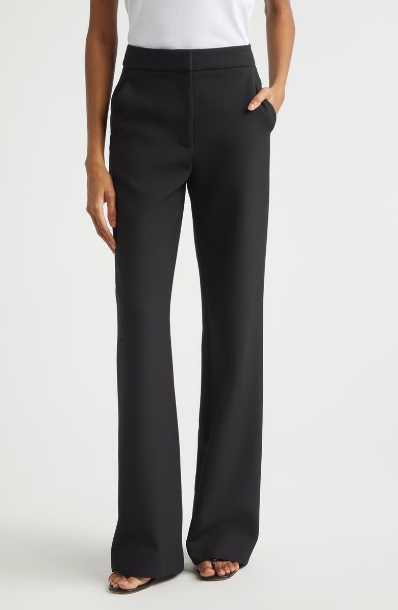 Veronica Beard Tonelli Straight Leg Pants, Main, color, Black