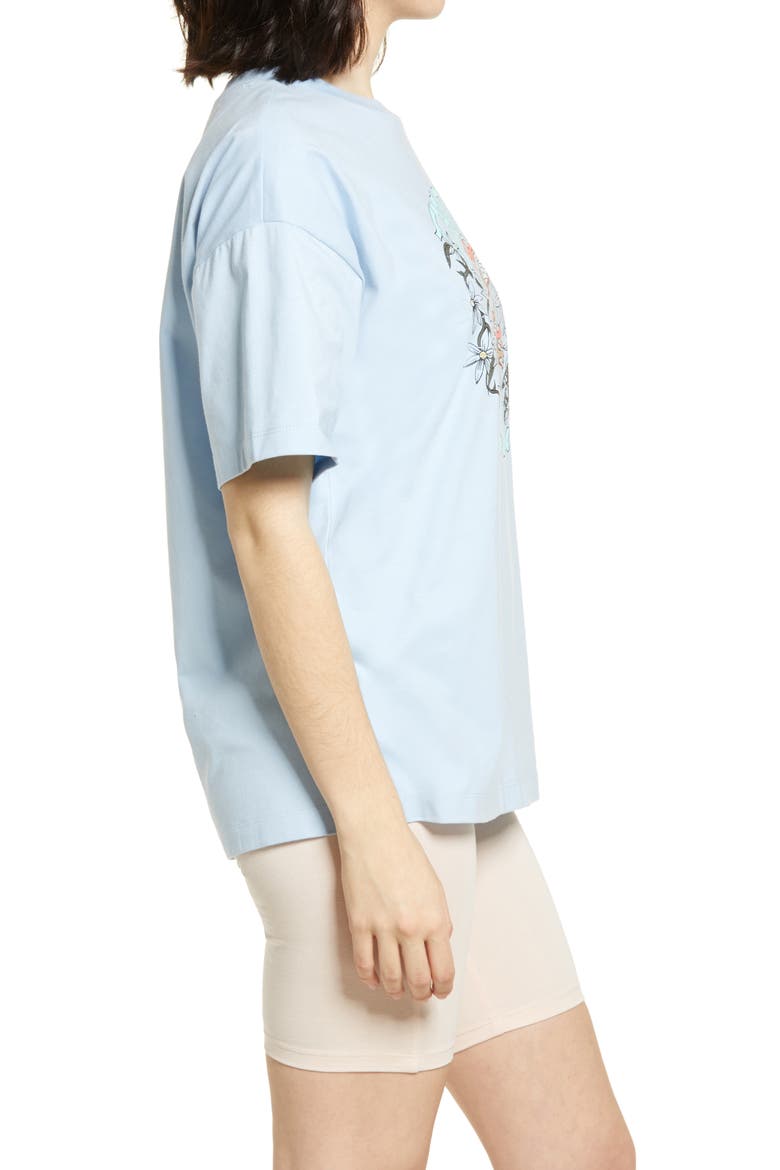 Knit Oversize Tee, Alternate, color, BLUE CASHMERE COOL