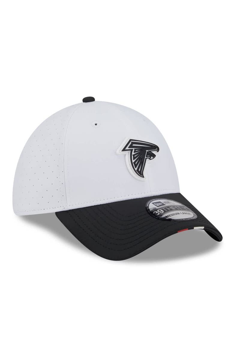 New Era Men's New Era White/Black Atlanta Falcons 2025 NFL Training Camp 39THIRTY Flex Hat, Alternate, color, White