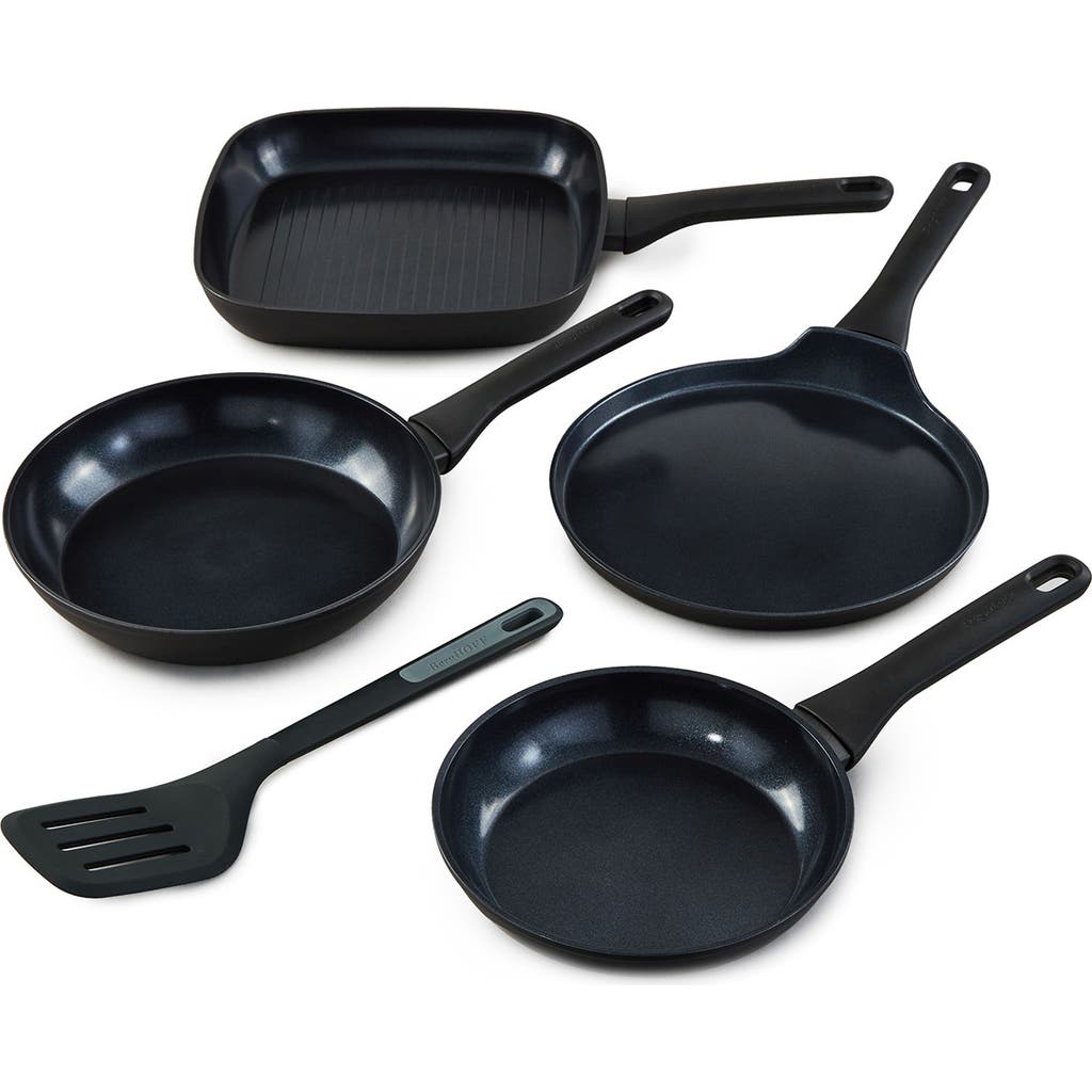 Berghoff Dina Helix 5-piece Cookware Set In Black