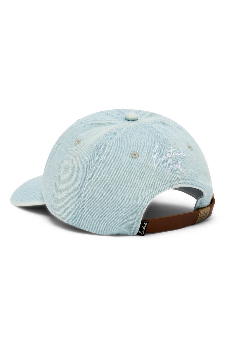 Eastside Golf Swingman Embroidered Denim Dad Baseball Cap, Alternate, color, Indigo