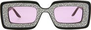 Gucci 49mm Special Edition Crystal Square Sunglasses