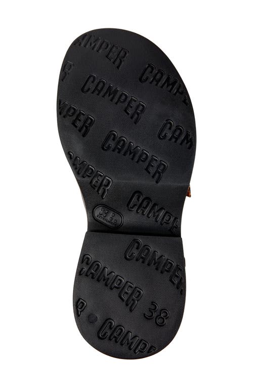 Camper Tasha Ankle Strap Platform Sandal In Black