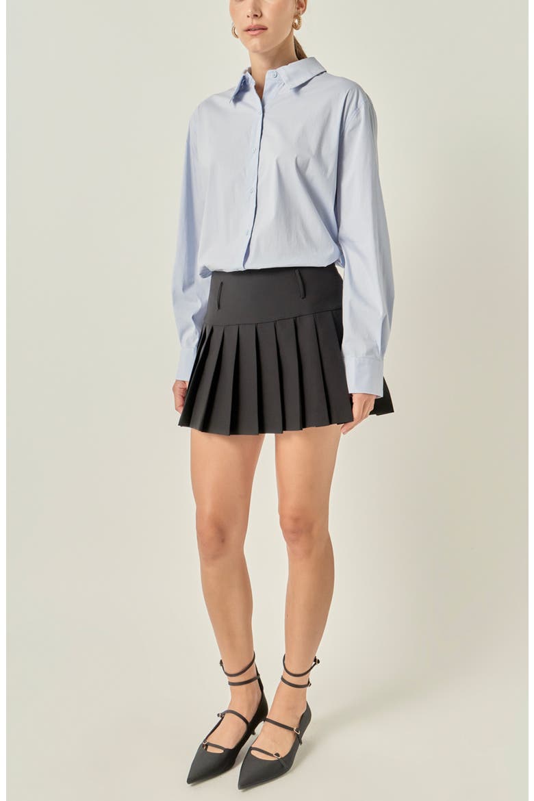 Stretch Cotton Shirt, Alternate, color, POWDER BLUE