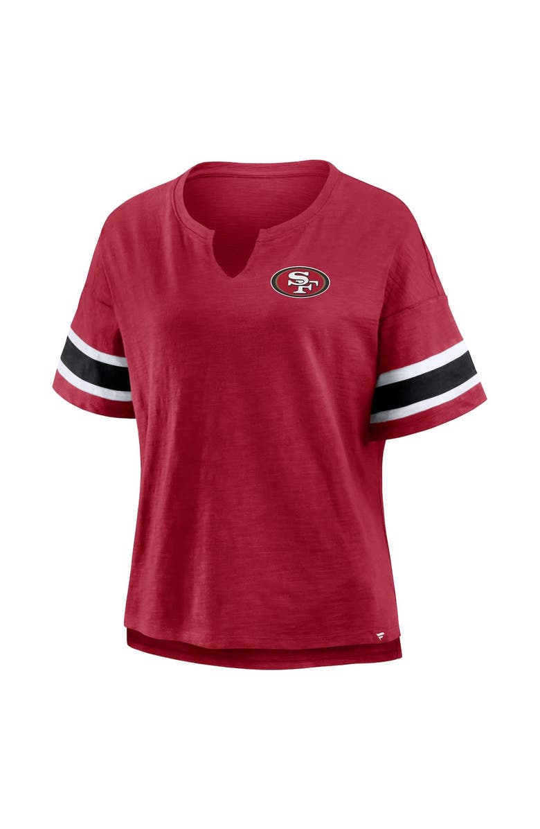 FANATICS Women's Fanatics Scarlet San Francisco 49ers Redzone Curl Route T-Shirt, Alternate, color, Scarlet