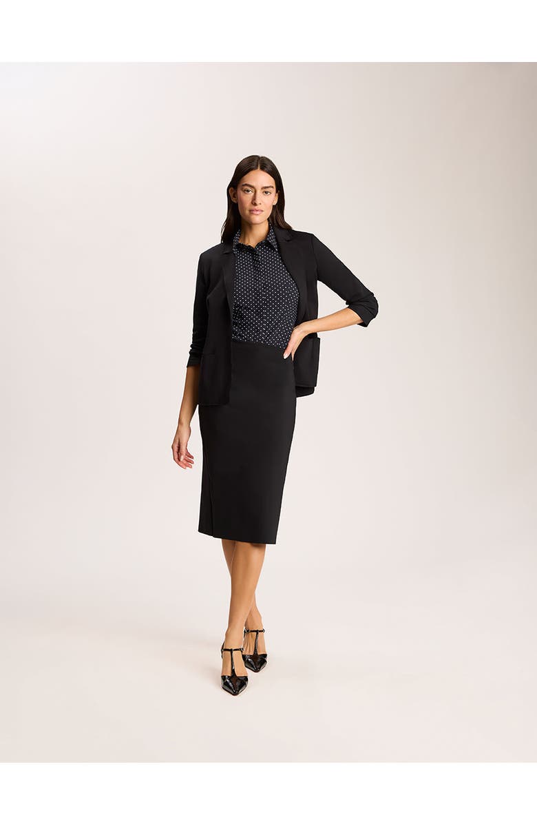 Commando Classic Printed Sleeveless Button Down Bodysuit, Alternate, color, Black/White Polka Dot