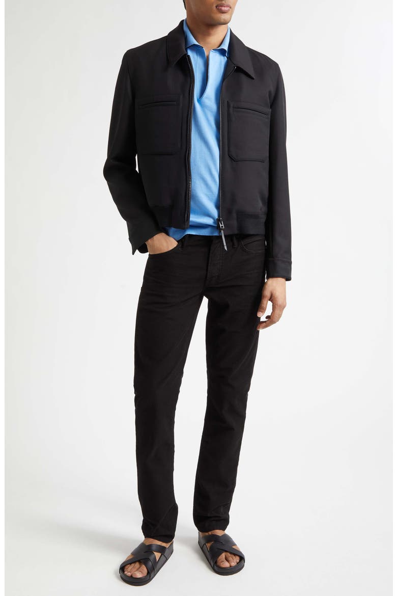 Slim Fit Moleskin Pants, Alternate, color, BLACK
