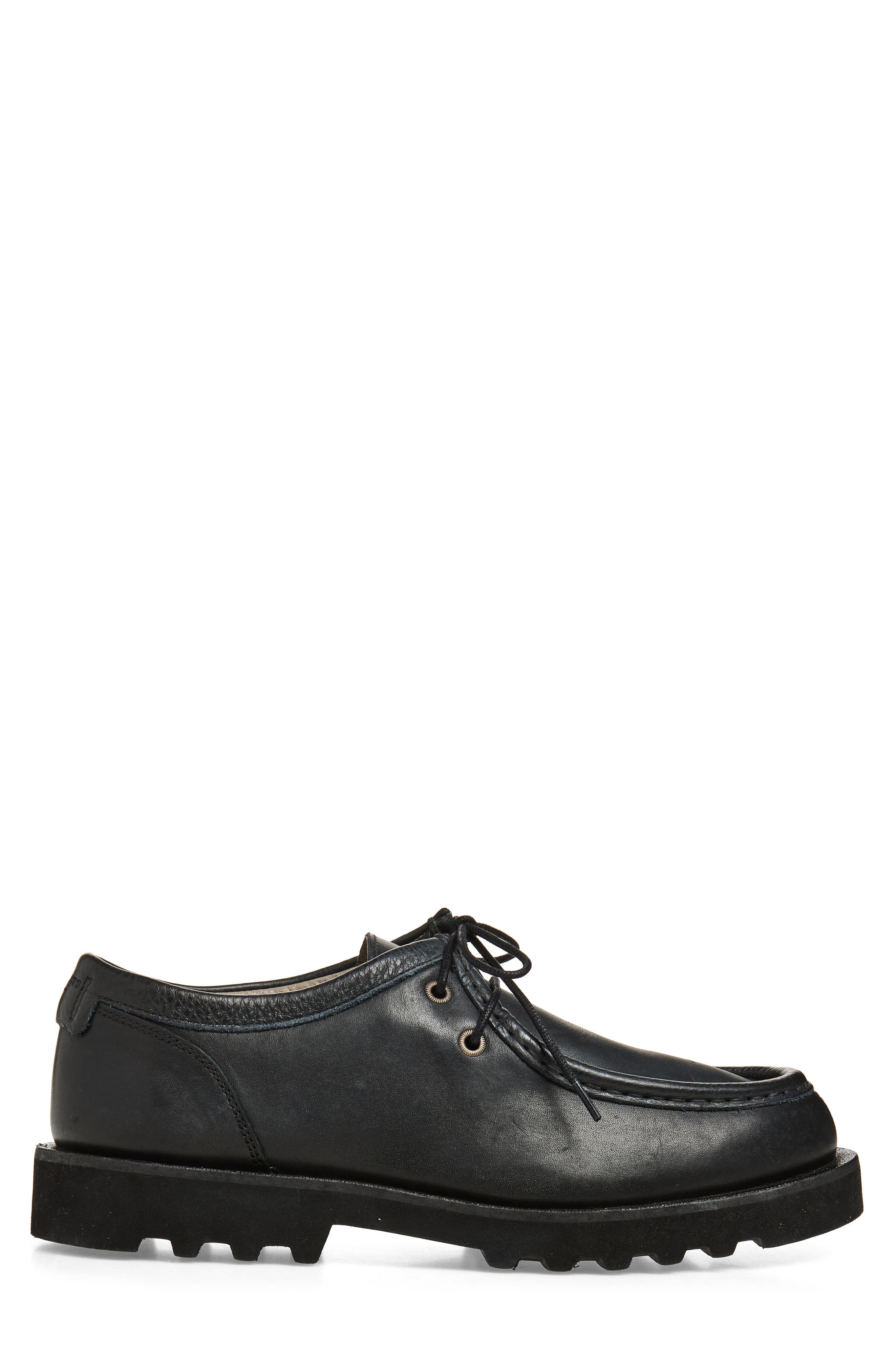 AllSaints Skiff Apron Toe Shoe, Alternate, color, Black