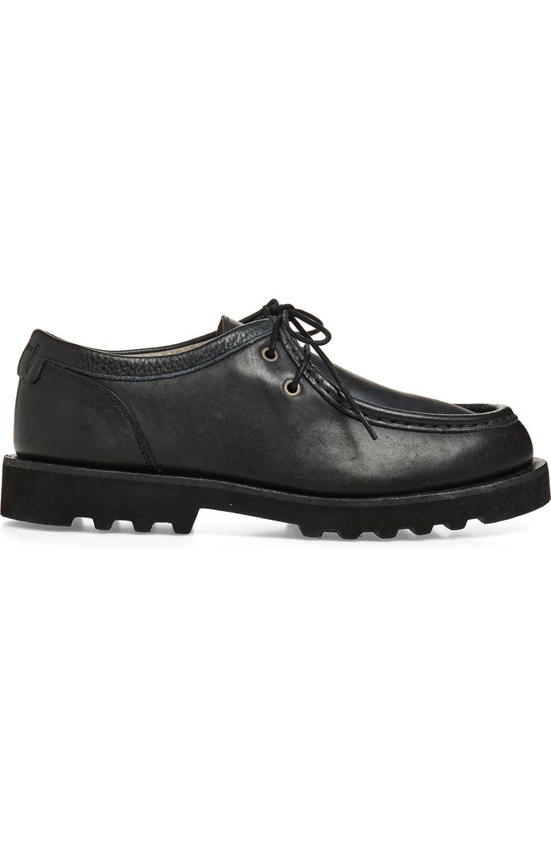 AllSaints Skiff Apron Toe Shoe, Alternate, color, Black