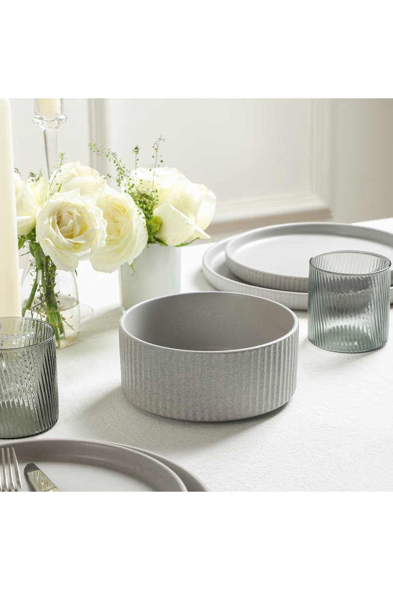 Haven Stoneware 4-Piece Bowl Set, Alternate, color, Grey