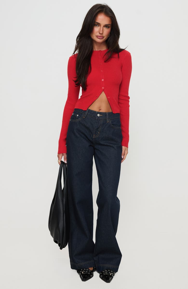 Princess Polly Jankins Low Rise Baggy Wide Leg Jeans, Alternate, color, 