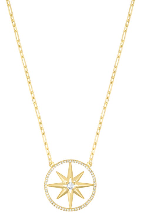 Pavé Starburst Pendant Necklace