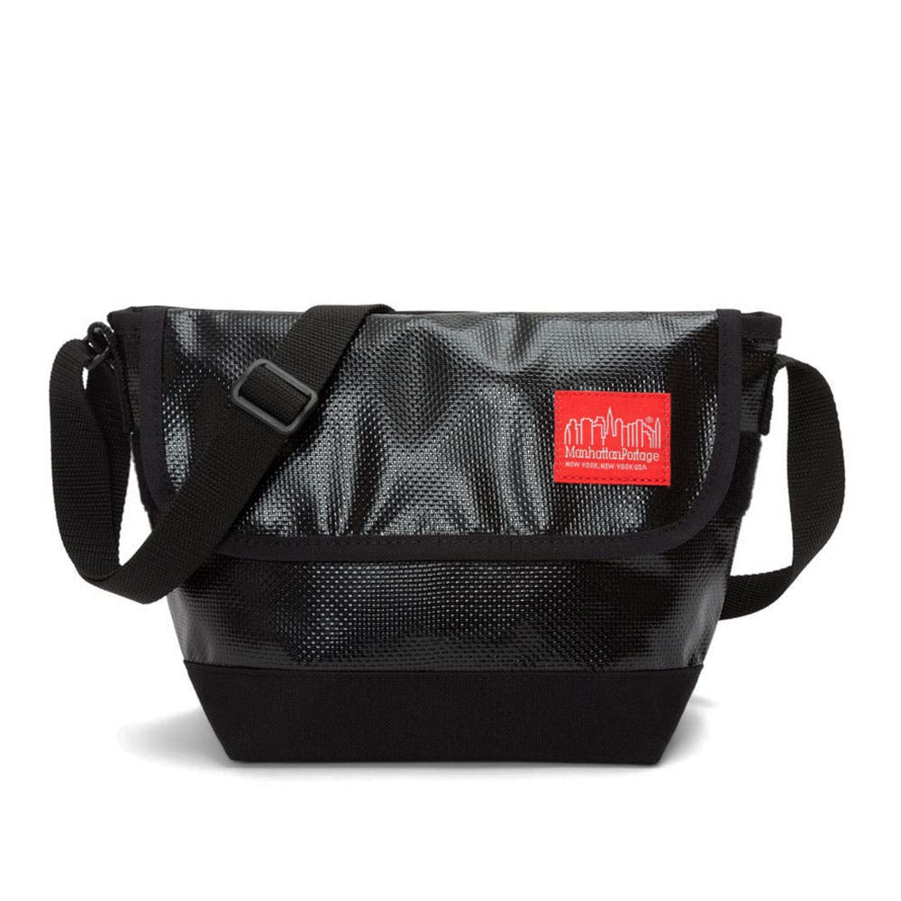 Manhattan Portage Vinyl Crossbody Bag Ver 2, Main, color, Black