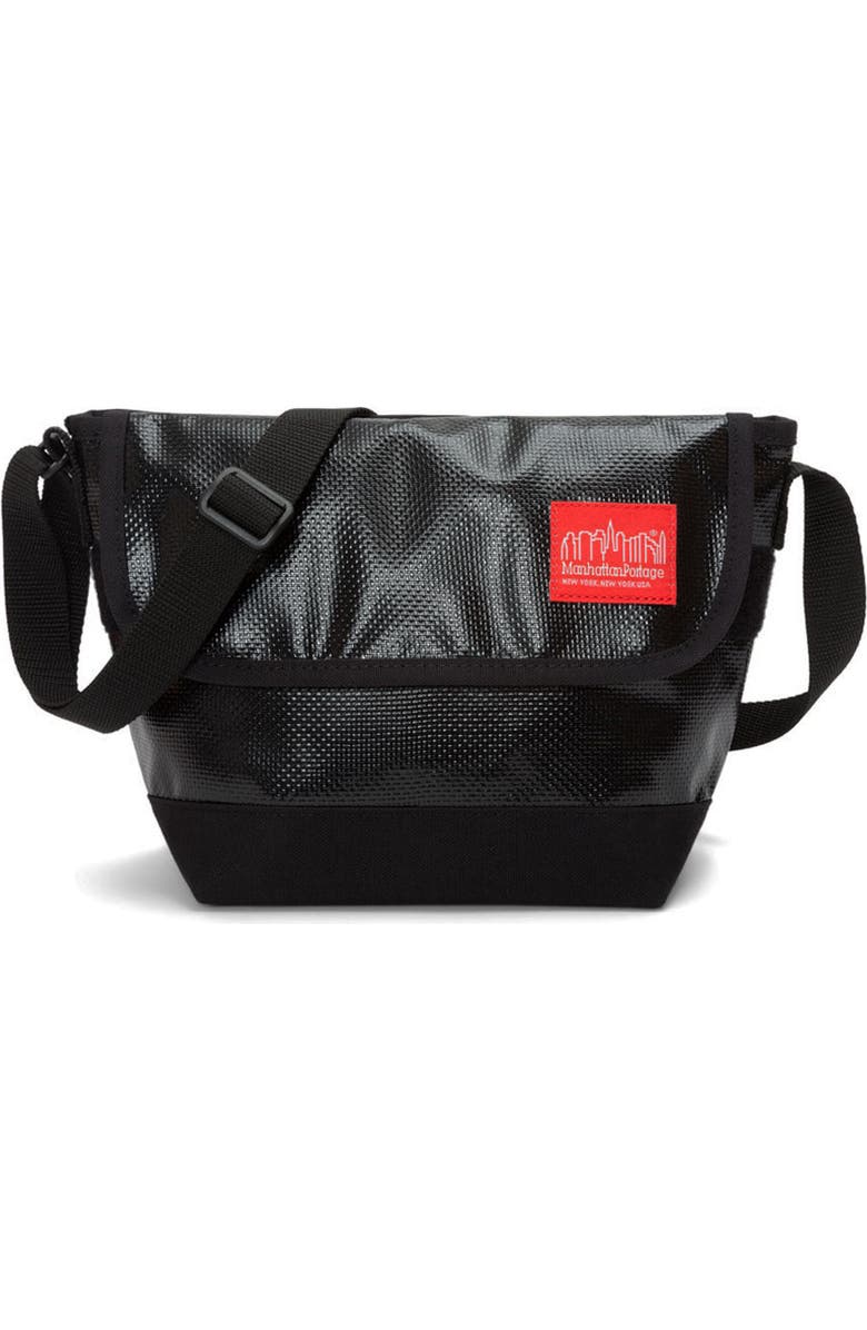 Manhattan Portage Vinyl Crossbody Bag Ver 2, Main, color, Black