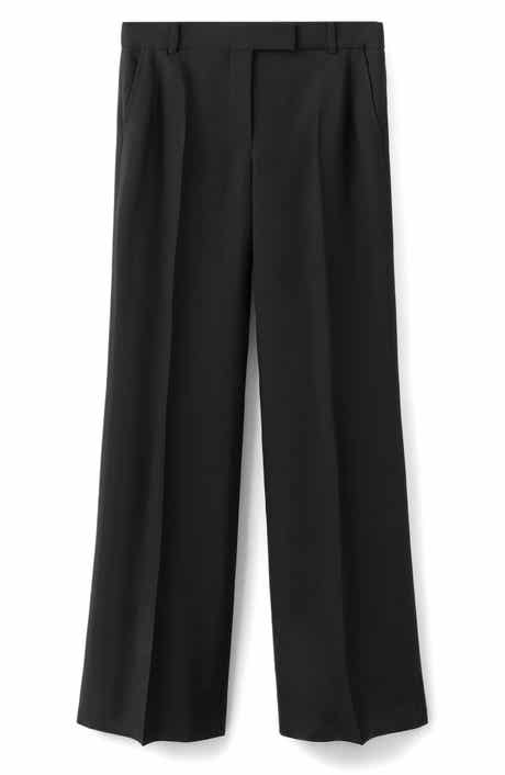 MANGO Selection Pleat Front Straight Leg Pants