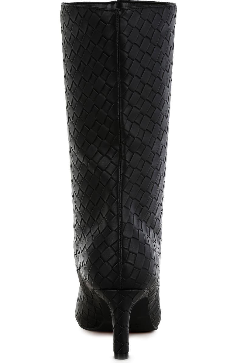LONDON RAG Mentha Woven Faux Leather Boot, Alternate, color,