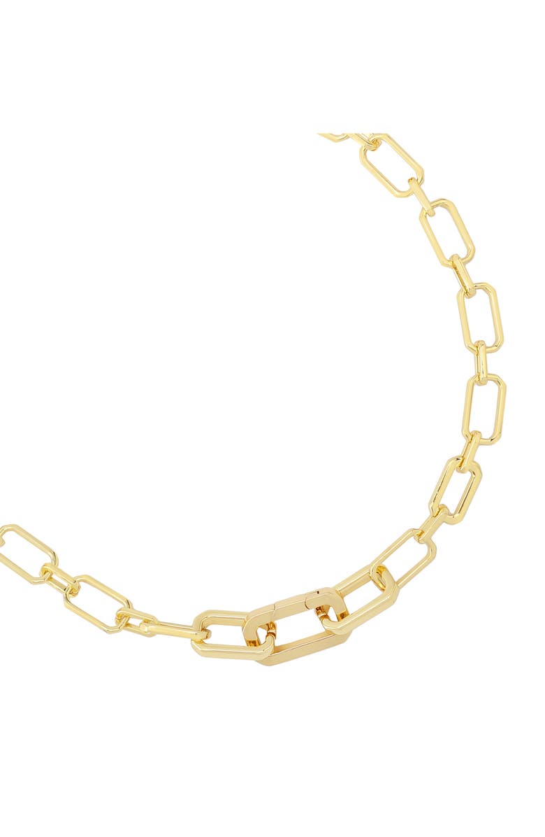AllSaints Hex Link Collar Necklace, Alternate, color,