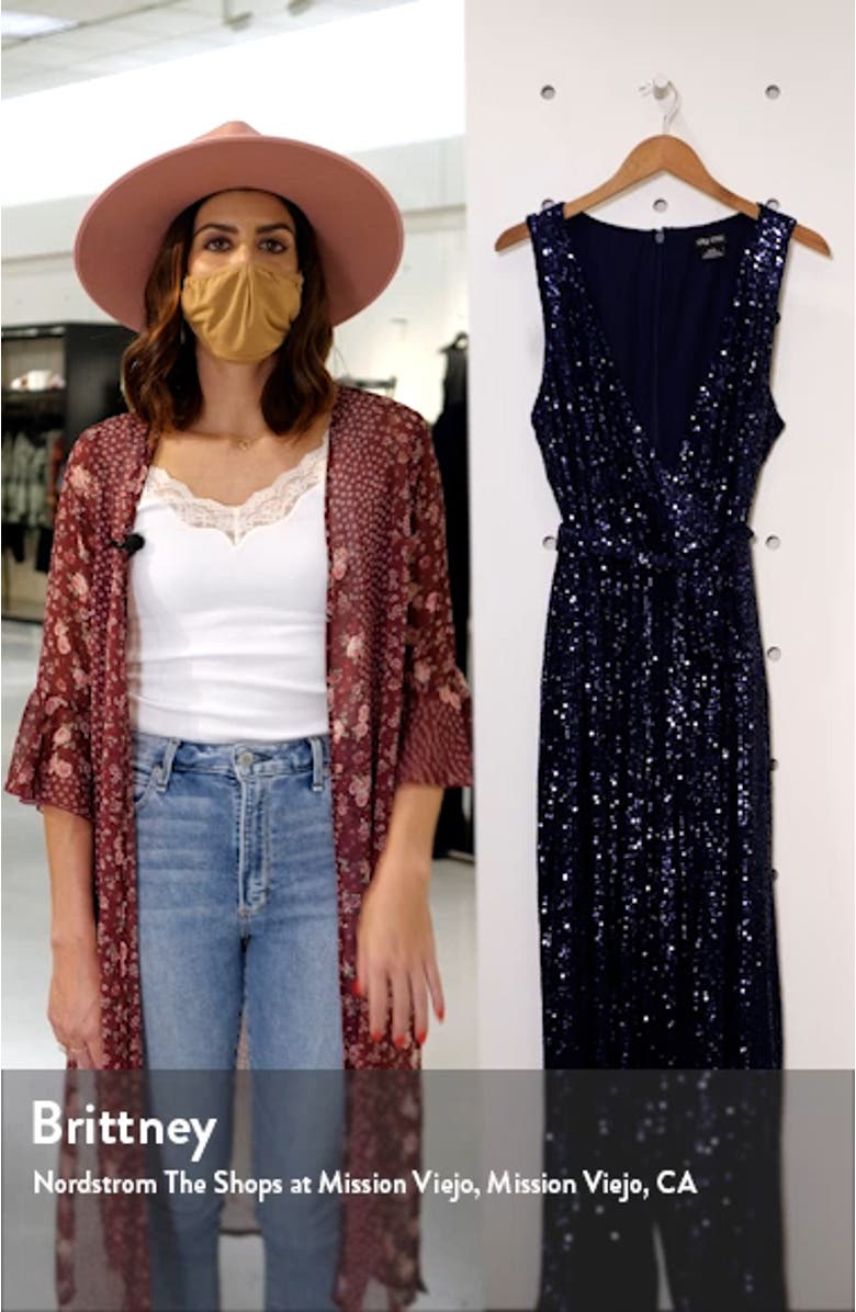 Dazzling Tie Waist Jumpsuit, sales video thumbnail