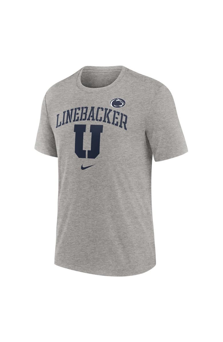 Nike Men's Nike Heather Gray Penn State Nittany Lions Campus Local Tri-Blend T-Shirt, Alternate, color, 
