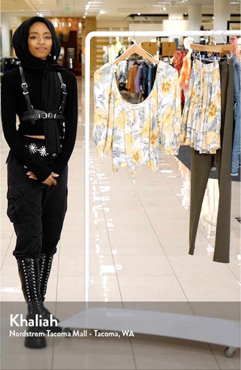 Always Floral Bubble Hem Top, sales video thumbnail