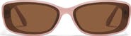 QUAY Vibe Check 62mm Small Square Sunglasses