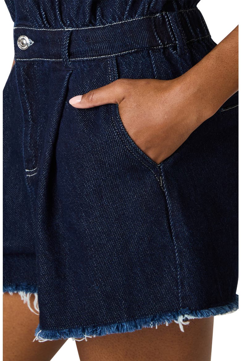 Calliope Denim Romper, Alternate, color, BIJOU BLUE