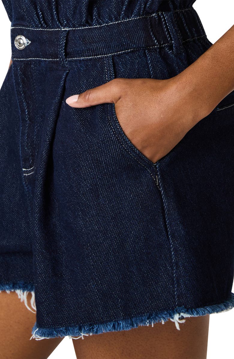 Steve Madden Calliope Denim Romper, Alternate, color, Bijou Blue