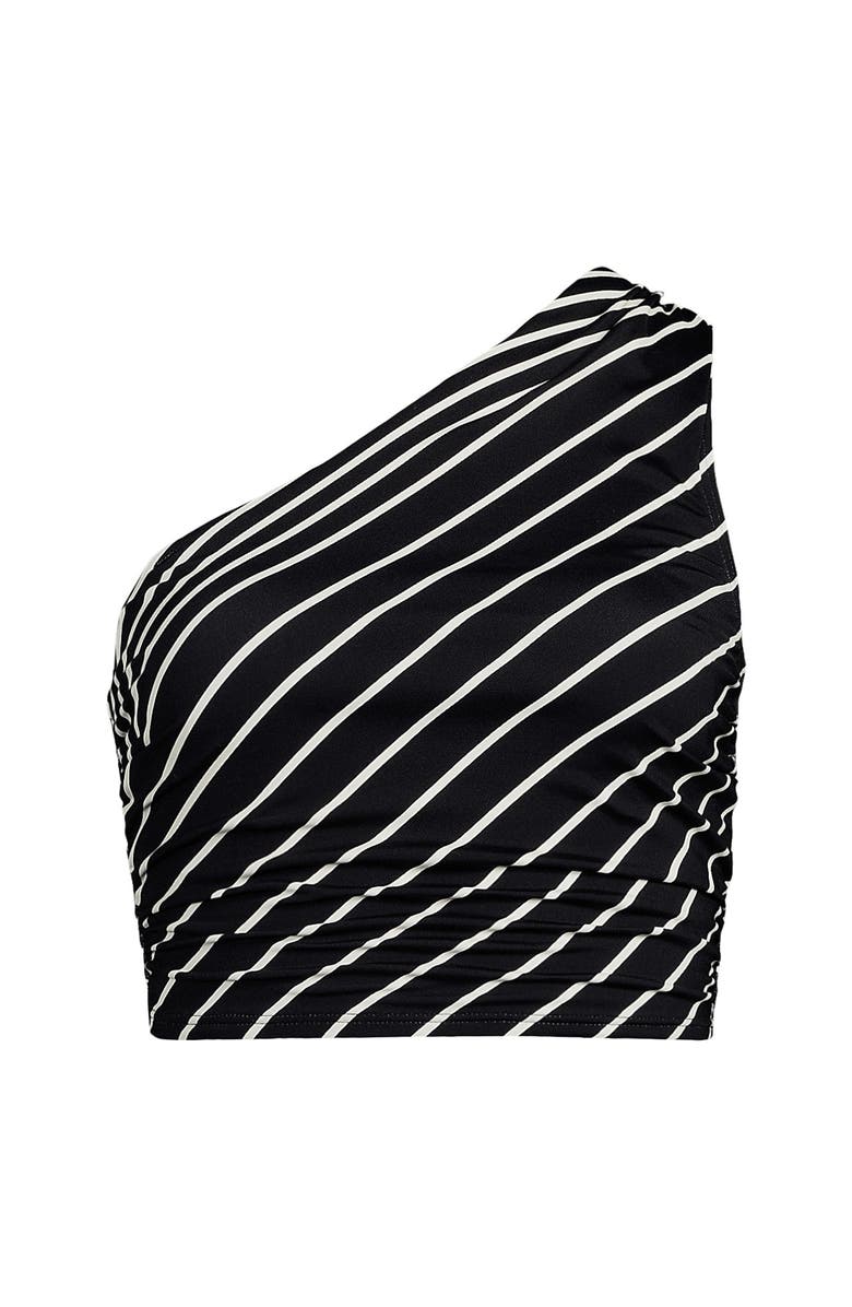 Lands' End D-Cup Ruched One Shoulder Tankini Top, Alternate, color,