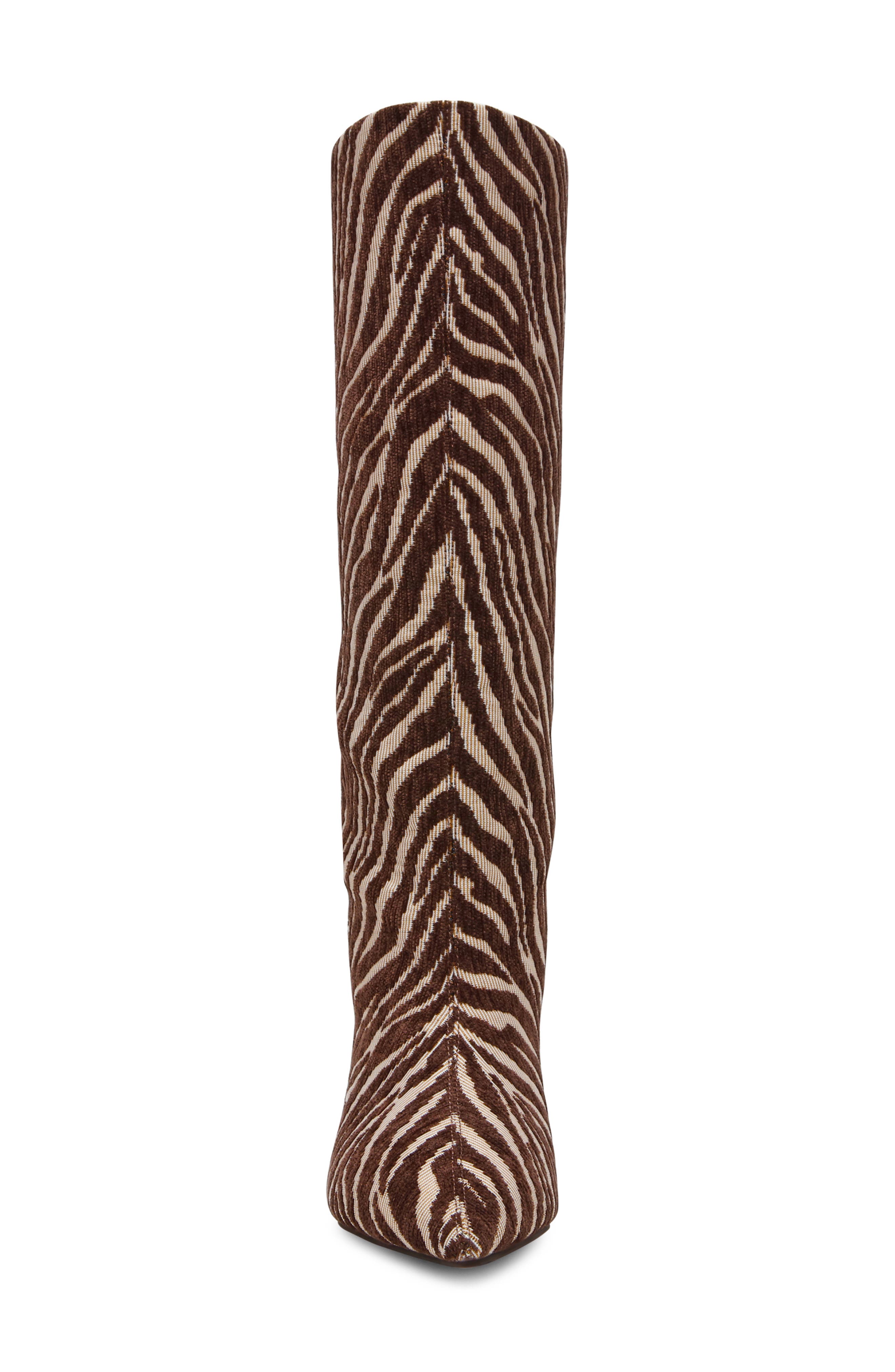 Brax Pointed Toe Boot, Alternate, color, ZEBRA