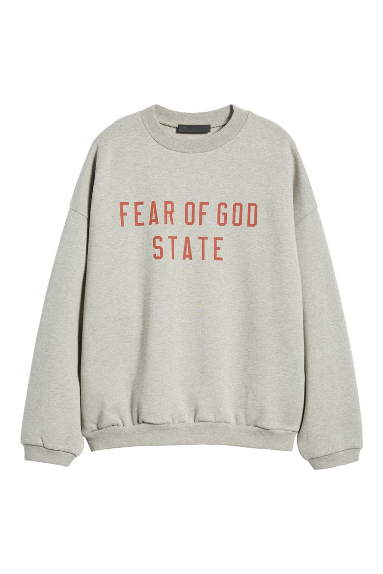 Gender Inclusive State Logo Sweatshirt, Alternate, color, DARK HEATHER