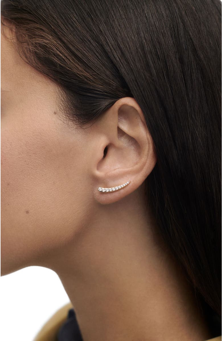 PDPAOLA Riga Climbing Earrings, Alternate, color, Gold