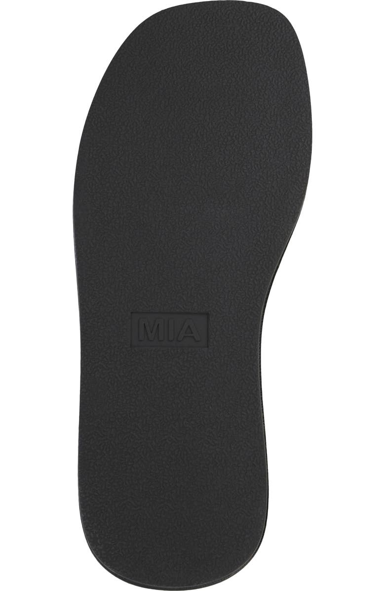 MIA Niccola Platform Wedge Flip Flop, Alternate, color, Black