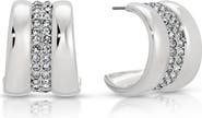 Ettika Pavé Center Hoop Earrings