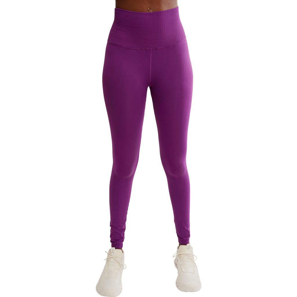 Free People Fp Movement Never Better High Waist Leggings In Purple