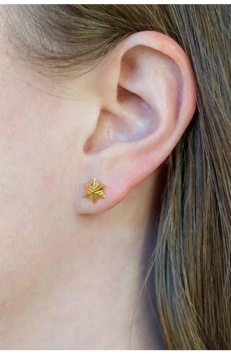 Astor & Orion Star Studs Gold, Alternate, color, Gold