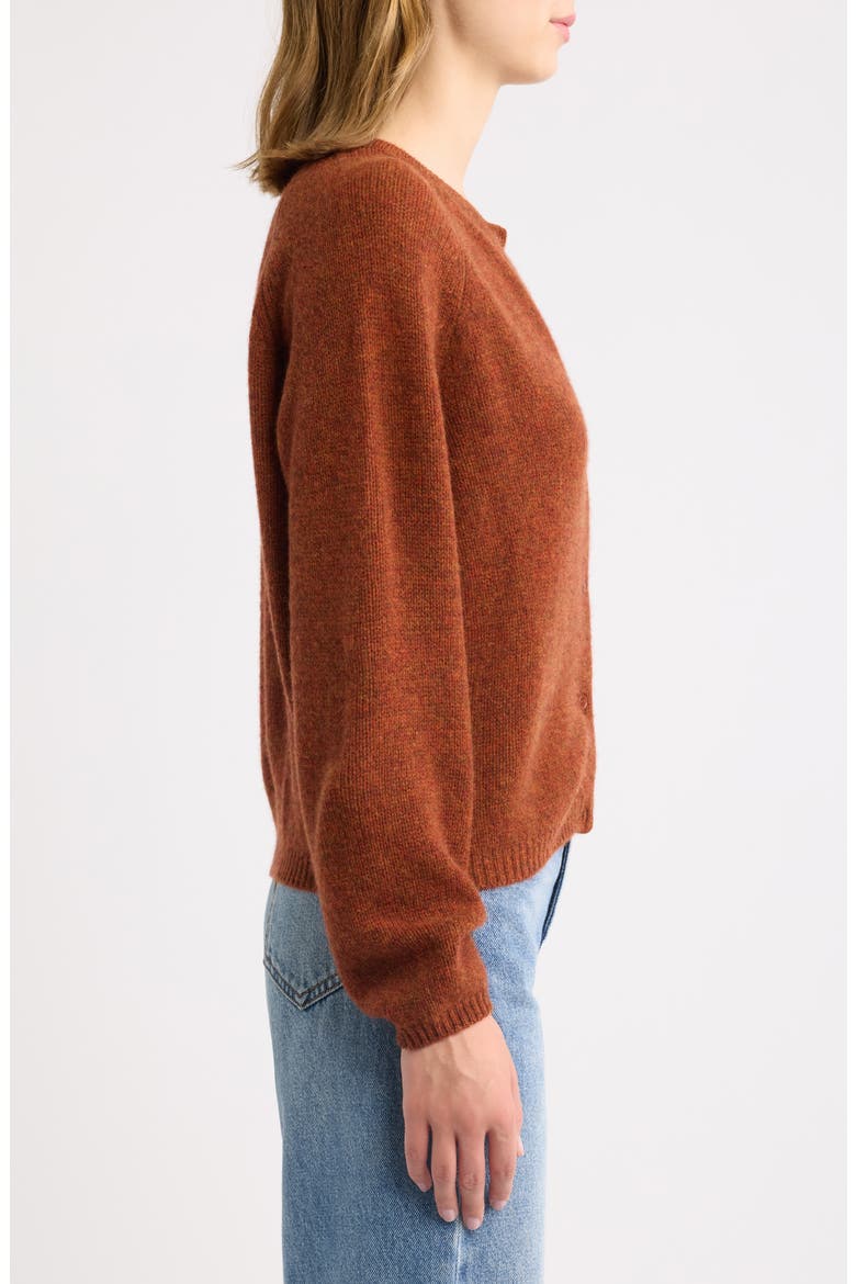 Peroline Cashmere Cardigan, Alternate, color, EMBER