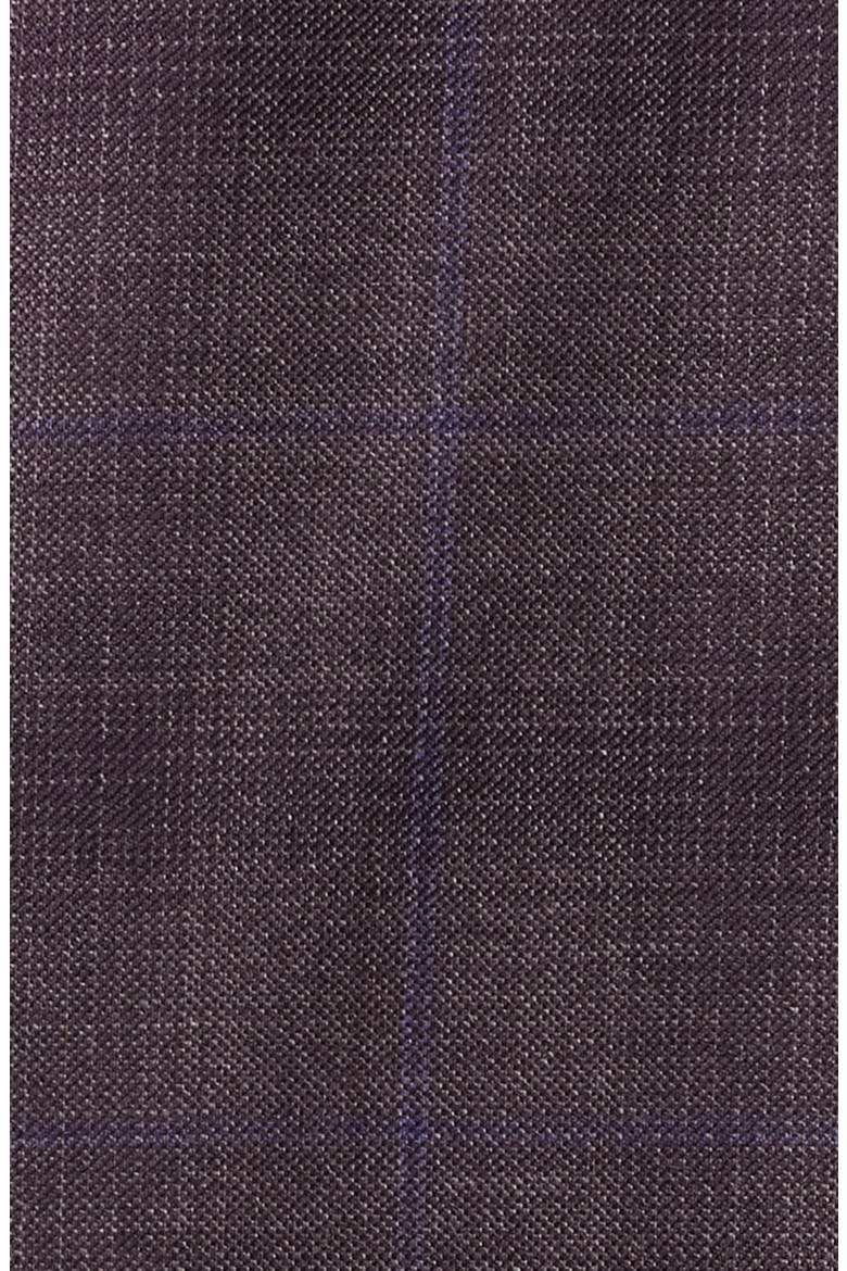 Flynn Classic Fit Ombré Check Wool Sport Coat, Alternate, color, DARK RED