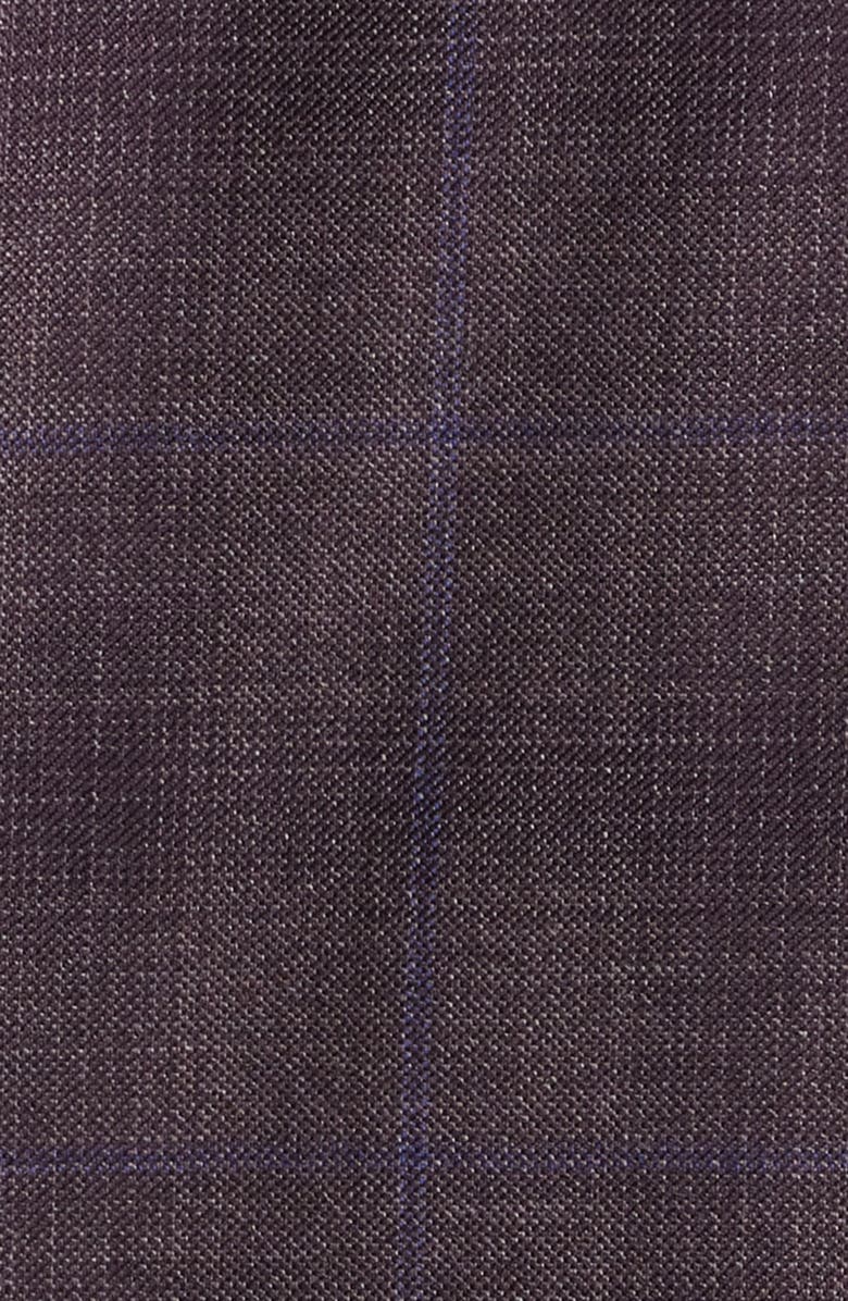 Peter Millar Flynn Classic Fit Ombré Check Wool Sport Coat, Alternate, color, Dark Red