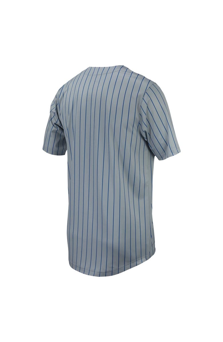 Nike Men's Nike Gray Florida Gators Pinstripe Replica Full-Button Baseball Jersey, Alternate, color,