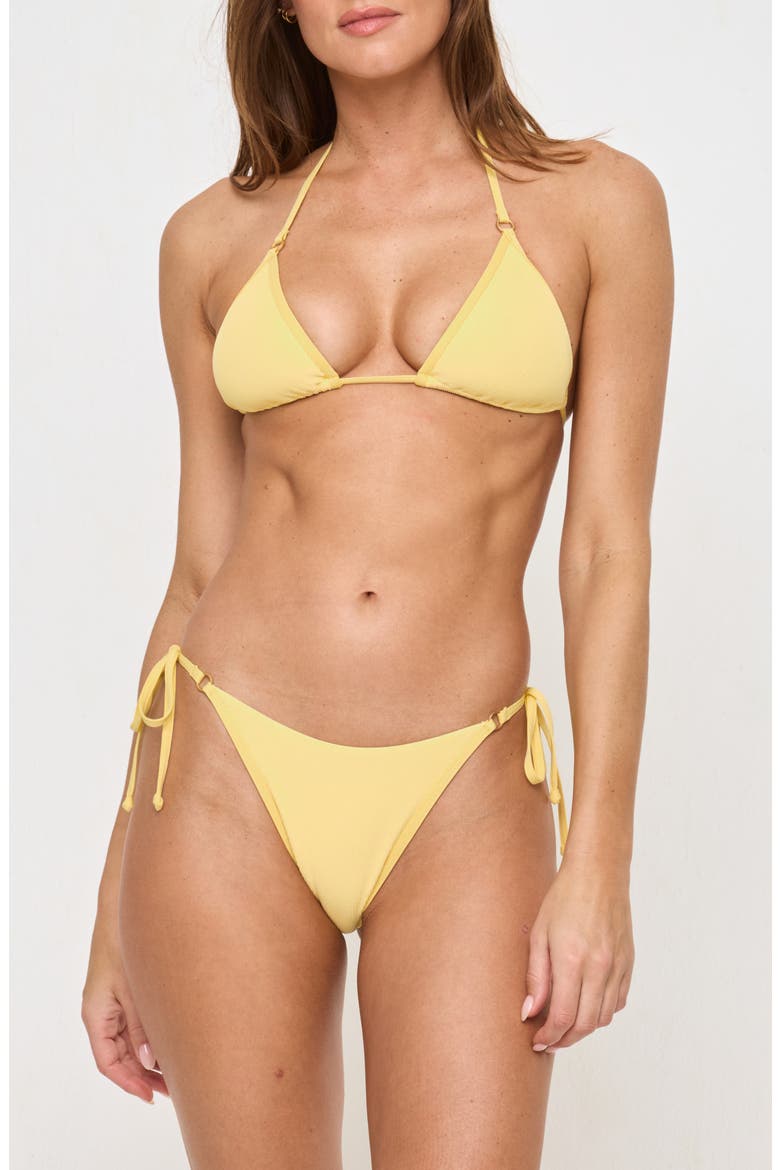 Banning Side Tie Bikini Bottoms, Alternate, color, DAISY