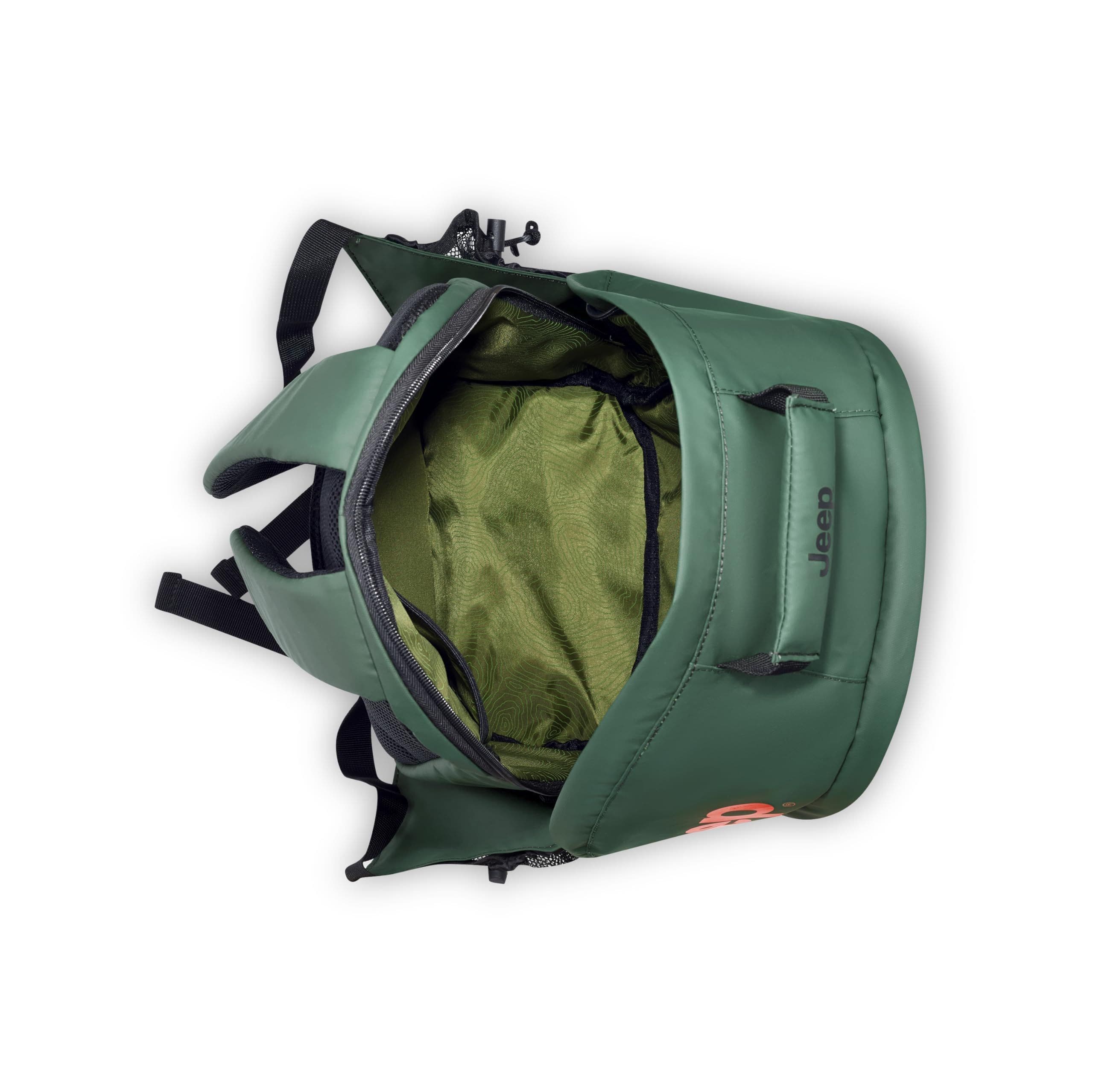 JEEP JS011B 15.6" Laptop Laptop Travel Backpack, Alternate, color, Green