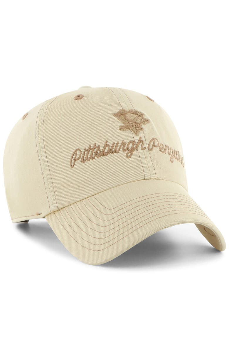 '47 Women's '47 Cream Pittsburgh Penguins Haze Clean Up Adjustable Hat, Alternate, color, 