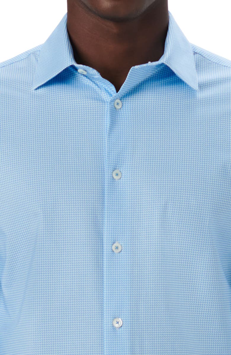 Bugatchi OoohCotton<sup>®</sup> Grid Button-Up Shirt, Alternate, color, 