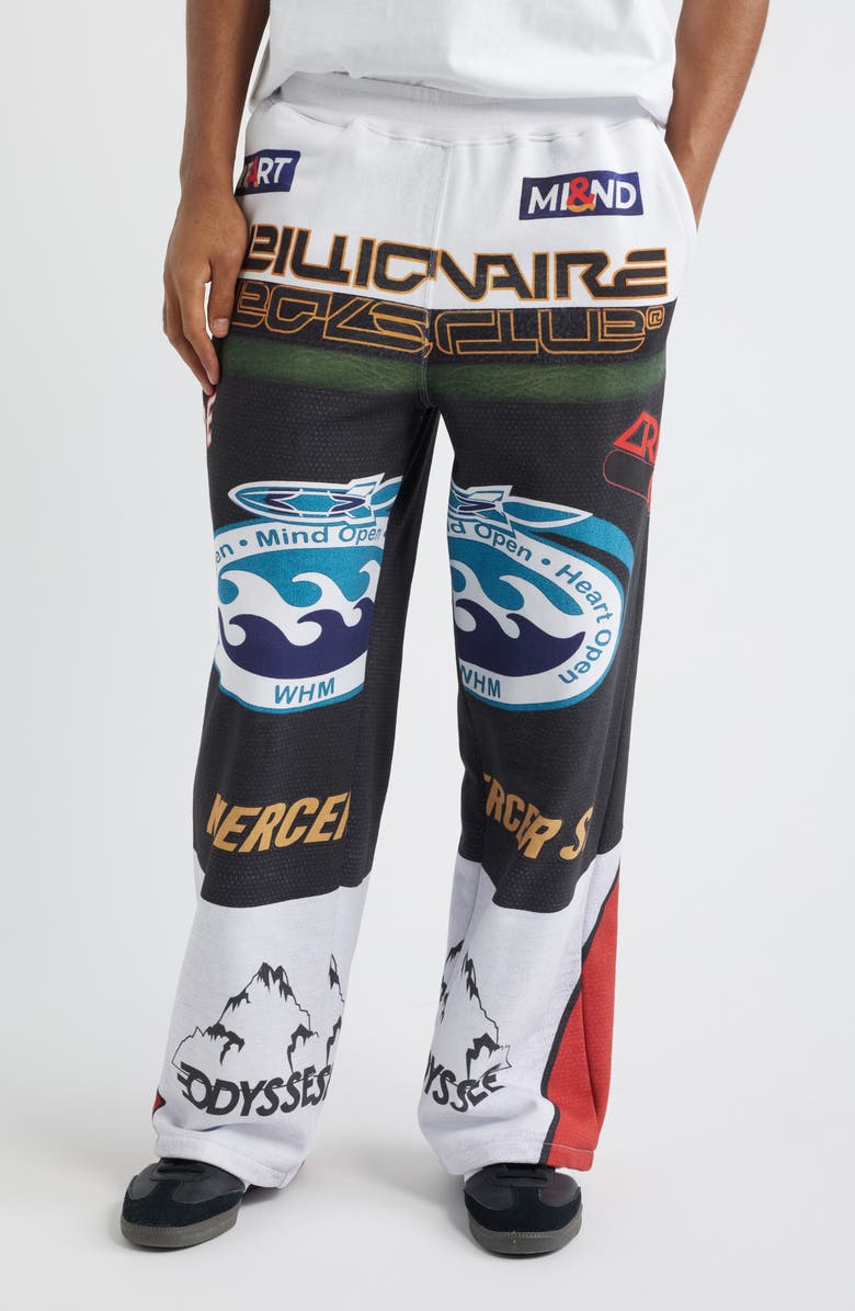 Billionaire Boys Club Nova Relaxed Fit Sweatpants, Main, color, White