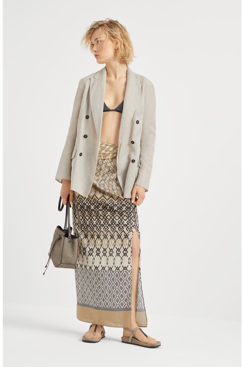 Sarong skirt, Alternate, color, Mud