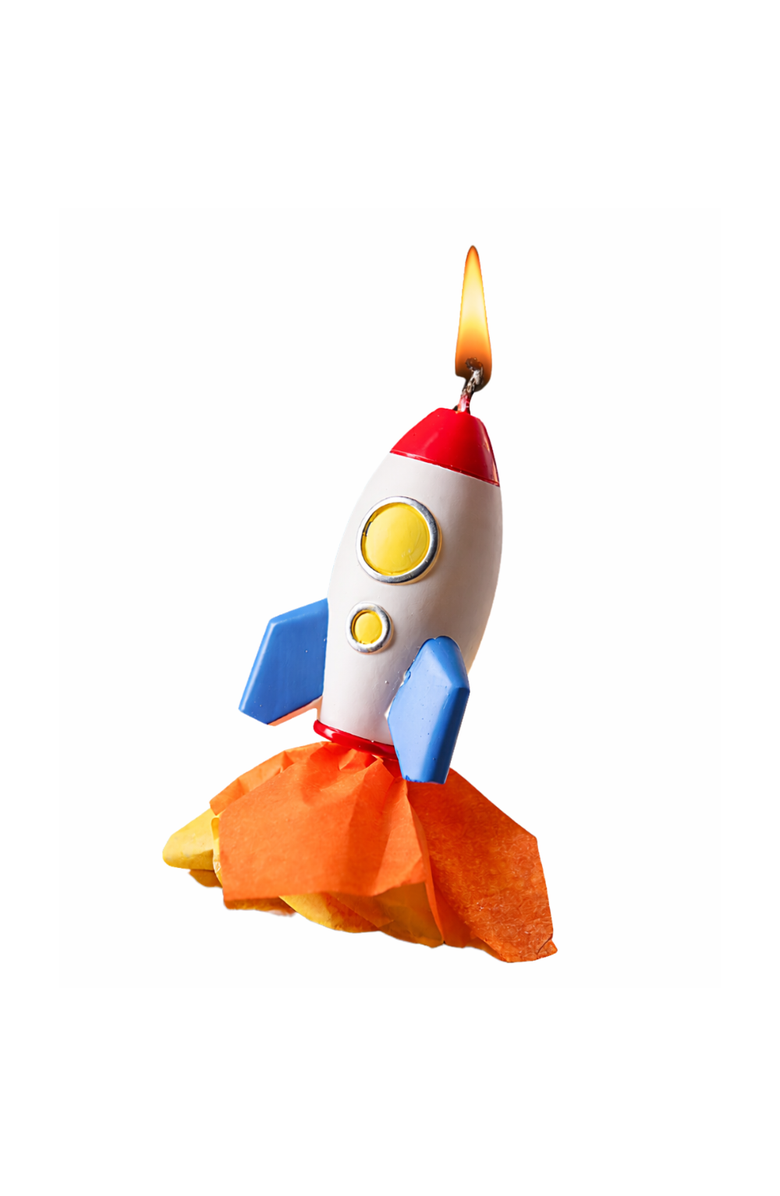 Southlake gifts Rocket Candle Cake Topper, Main, color, Rocket