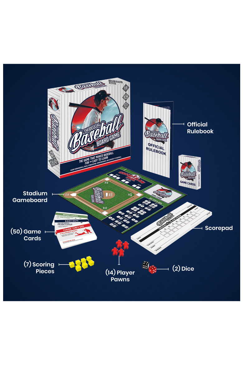 The Official Baseball Board Game, Alternate, color, Multicolor